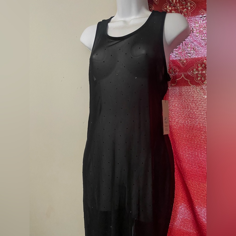 Black Sheer Sleeveless Top